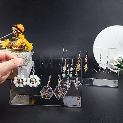 Acrylic Earring Displays EDIS-WH0013-04-1