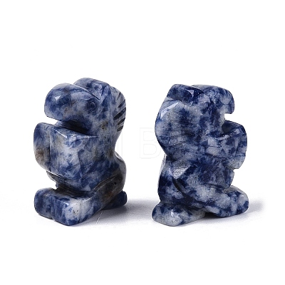 Natural Blue Spot Jasper Horse Figurine DJEW-N005-01I-1
