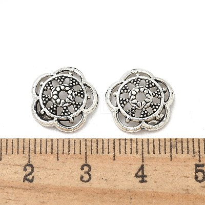 Tibetan Style Alloy Bead Caps TIBE-P003-75AS-1