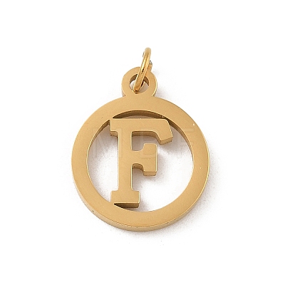 304 Stainless Steel Charms
with Jump Ring STAS-R001-02G-F-1