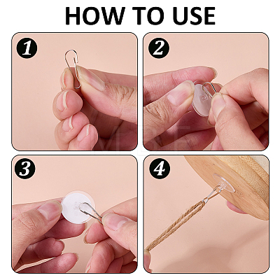 Plastic Self-adhesive Hook Hangers AJEW-WH0709-522-1