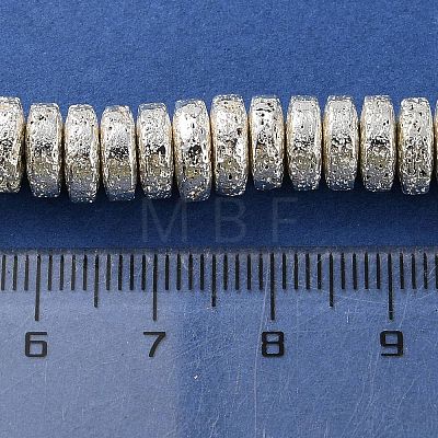 Electroplated Natural Lava Rock Beads Strands G-I360-A03-04-1