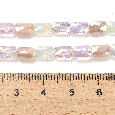 Electroplate Glass Beads Strands EGLA-P068-01A-03-1