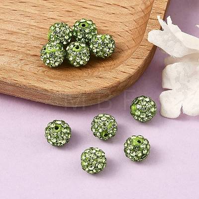 Pave Disco Ball Beads RB-H258-8MM-214-1