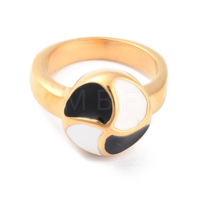 Enamel Windmill Finger Ring for Women RJEW-L103-03-G-1