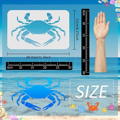 Large Plastic Reusable Drawing Painting Stencils Templates DIY-WH0202-072-1