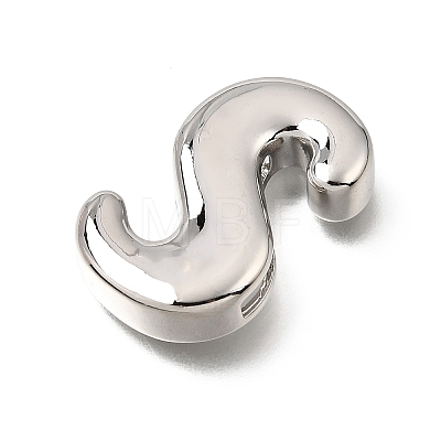Brass Slide Charms KK-Z163-01P-S-1