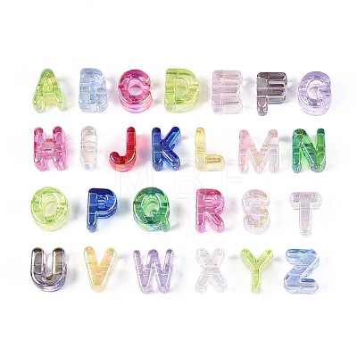 UV Plating Transparent Acrylic Beads TACR-T030-01M-1