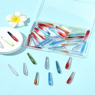 50Pcs Handmade Lampwork DIY Pendants LAMP-FS0001-21-1
