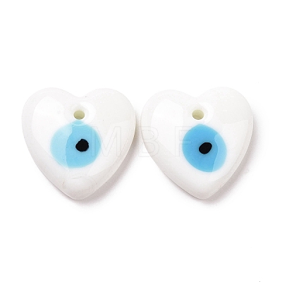 Handmade Evil Eye Lampwork Pendants LAMP-O018-01D-1