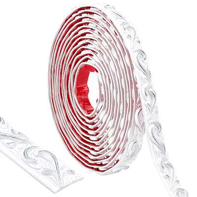 1 Roll PVC Self-Adhesive Flexible Molding Trim FIND-CP0002-10C-1