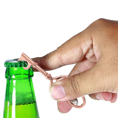 DIY Heart Skeleton Beer Bottle Opener Keychain Making Kit DIY-CA0005-03-1
