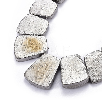 Electroplated Natural Dragon Bone Stone Graduated Beads Strands G-I177-01D-1