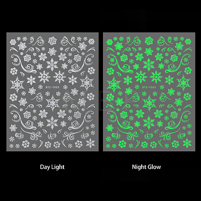 Olycraft Luminous Nail Art Stickers Decals MRMJ-OC0001-79-1