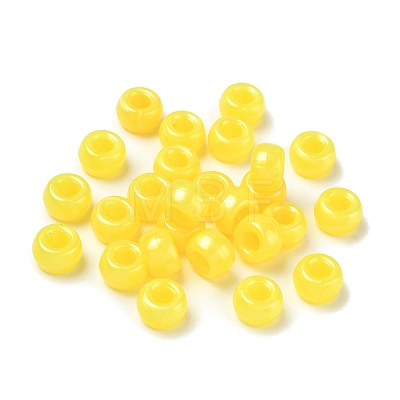Pearlized Plastic Beads KY-T025-01-D09-1