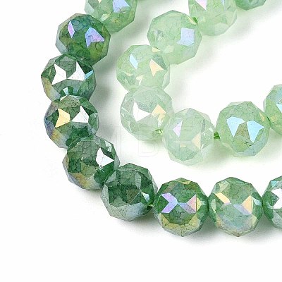Anti-Tarnish Electroplate Glass Beads Strands GLAA-N064-10mm-05-1
