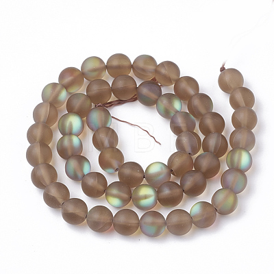 Synthetic Moonstone Beads Strands G-S283-05-6mm-1