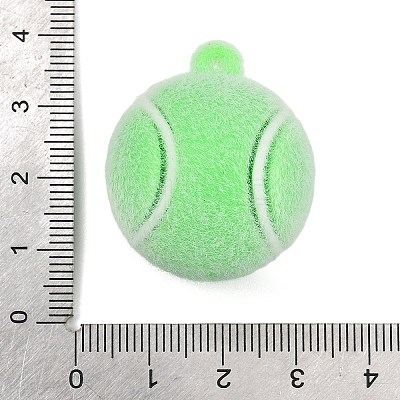 Sports Theme Flocking Silicone Pendants SIL-C012-02A-03-1