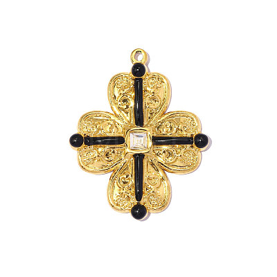 304 Stainless Steel Enamel Pendants STAS-OY014-39G-1