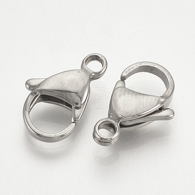 304 Stainless Steel Lobster Claw Clasps STAS-T029-11-1