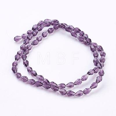 Glass Beads Strands GLAA-R024-6x4mm-2-1