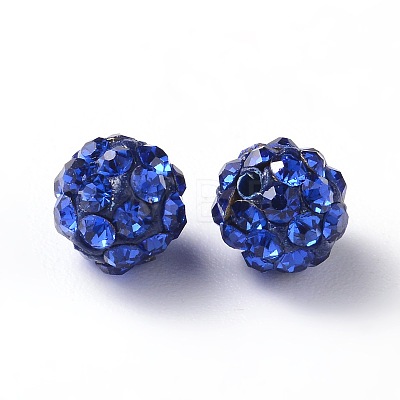 Polymer Clay Rhinestone Beads RB-A053-6mm-05-1