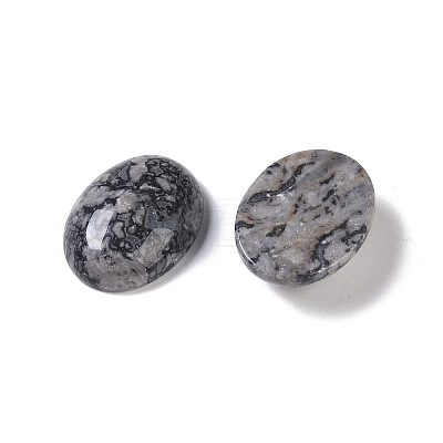 Natural Map Stone Cabochons G-B080-01A-09-1