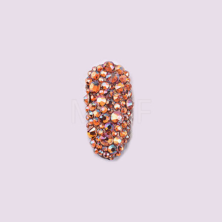 Glass Rhinestone Flat Back Cabochons RGLA-S002-04SS-44-1