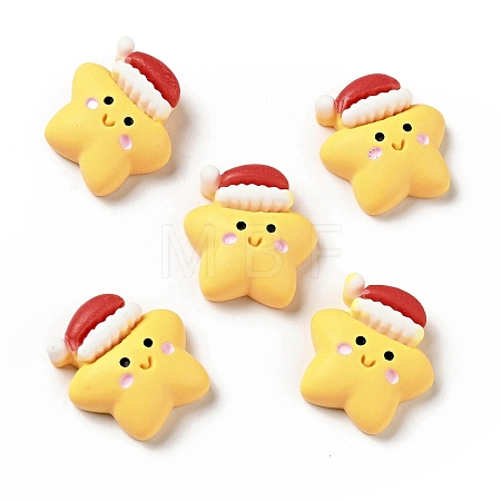 Opaque Christmas Resin Cabochons LS-RESI-G039-03-1