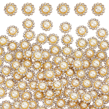 Flower Sew on Rhinestone DIY-NB0008-48-1