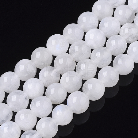 Natural Rainbow Moonstone Beads Strands G-S150-64-6mm-1