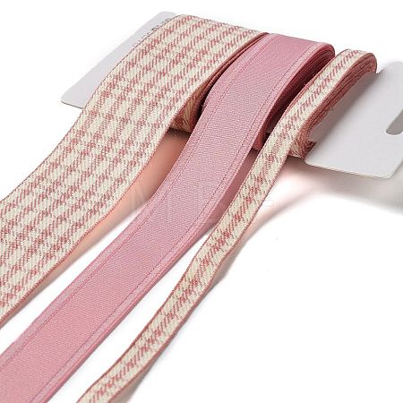 9 Yards 3 Styles Tartan Print Polyester Ribbon SRIB-C002-01H-1