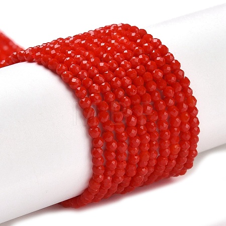 Glass Imitation Jade Beads Strands GLAA-H021-02-06-1
