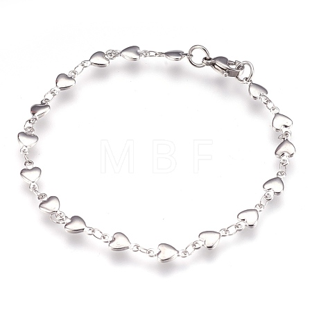 Tarnish Resistant 304 Stainless Steel Link Bracelets BJEW-G596-06P-A-1