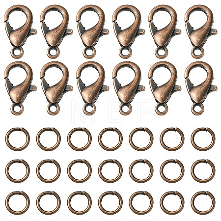 50Pcs Zinc Alloy Lobster Claw Clasps FIND-YW0003-98R-1