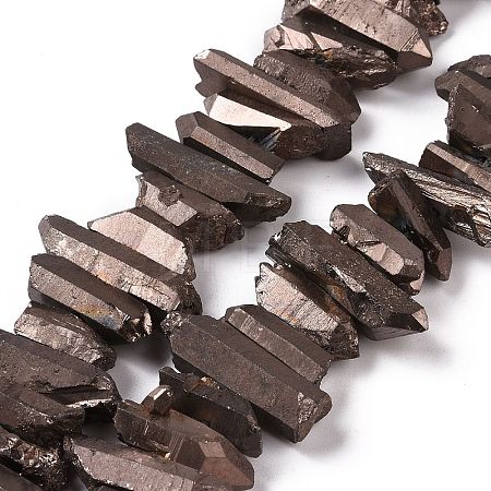 Natural Quartz Crystal Points Beads Strands G-K181-B29-1