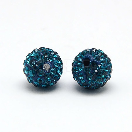 Polymer Clay Rhinestone Beads RB-A053-4mm-06-1