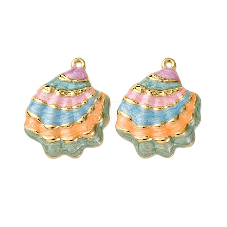 304 Stainless Steel Enamel Pendants X-STAS-L299-25G-06-1