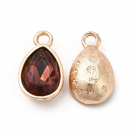Faceted Glass Rhinestone Pendants GLAA-I051-A11-1