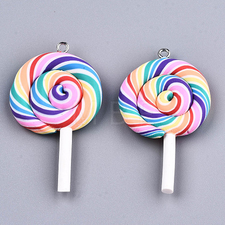Handmade Polymer Clay Charms X-CLAY-T016-80B-1