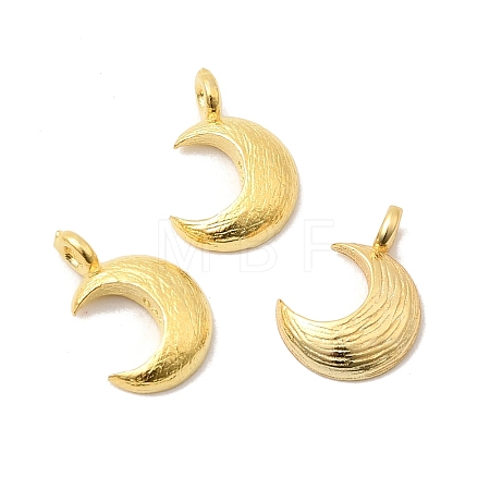 925 Sterling Silver Textured Moon Charms STER-K188-09B-G-1
