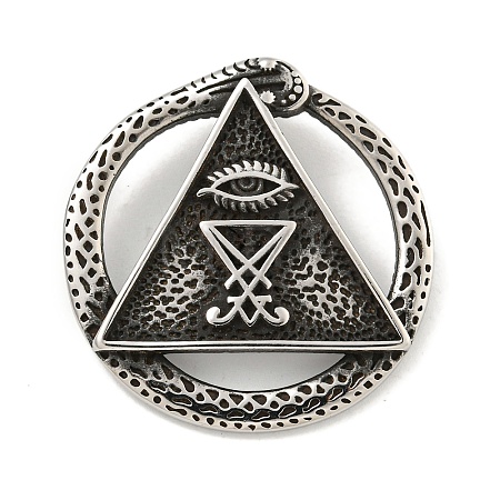 Sigil of Lucifer 316 Surgical Stainless Steel Pendants STAS-E212-77AS-1