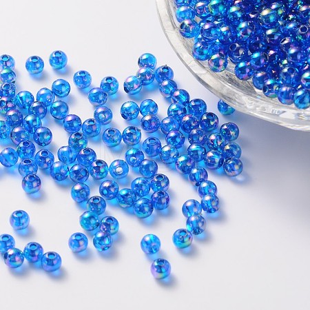 Eco-Friendly Transparent Acrylic Beads PL733-12-1