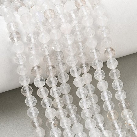Natural Quartz Crystal Beads Strands G-Z164-B02-6mm-1