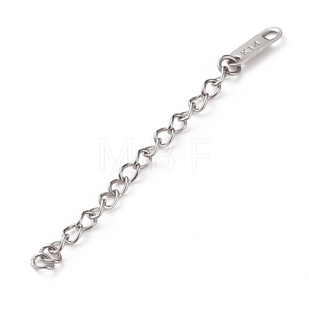 Tarnish Resistant 304 Stainless Steel Chain Extender FIND-JF00086-02-1