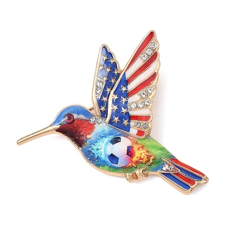 Hummingbird & Football Enamel Pins AL-K002-01B-03-1