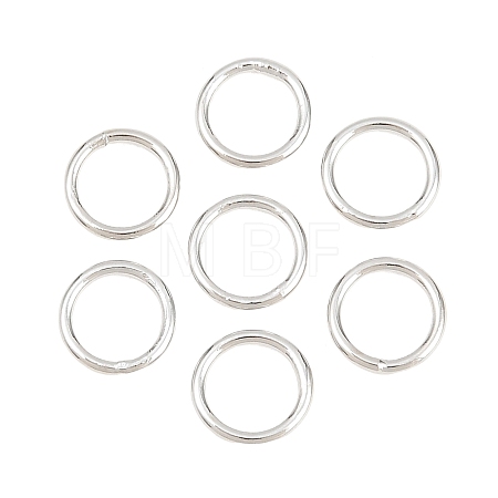 Brass Closed Jump Rings KK-D257-01P-01-1