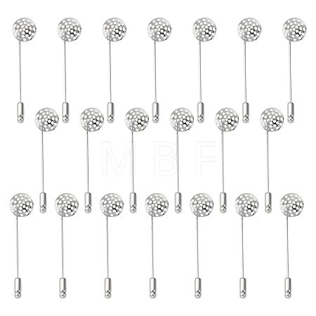 Brass Sieve Brooch Pins KK307-NF-1