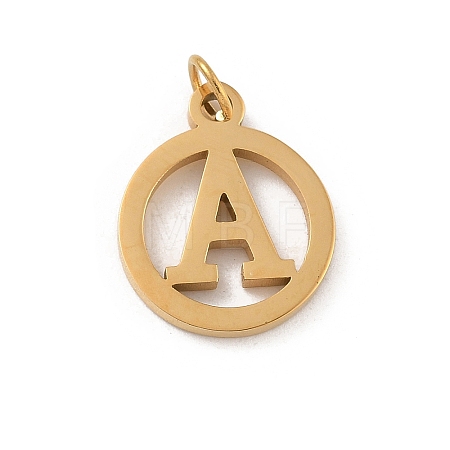 304 Stainless Steel Charms
with Jump Ring STAS-R001-02G-A-1