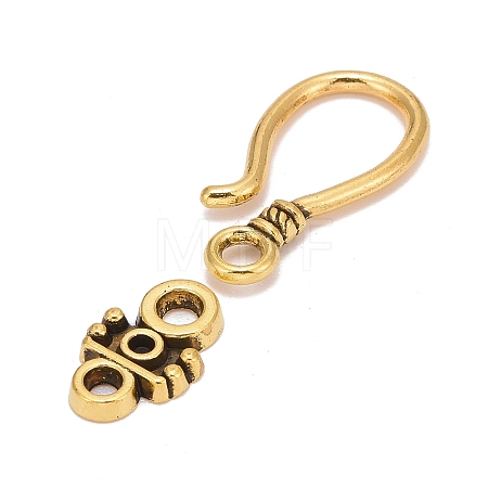 Tibetan Style Hook and Eye Clasps LS-GLF1278Y-1